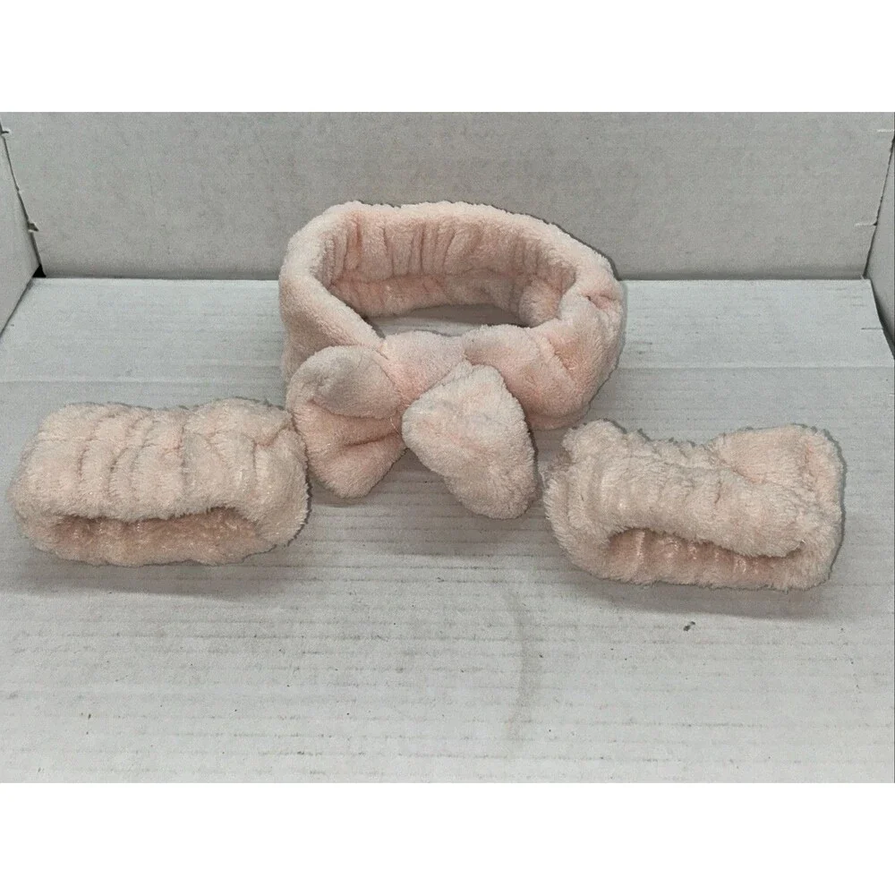 Headband & Wrist Band Set - Peach